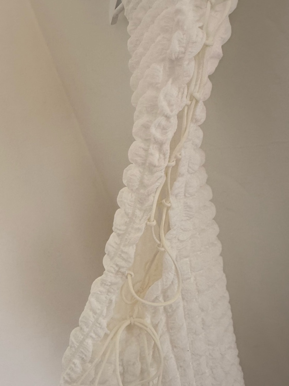 AKIRA White Textured Sleeveless Mini Dress - Picture 2 of 4